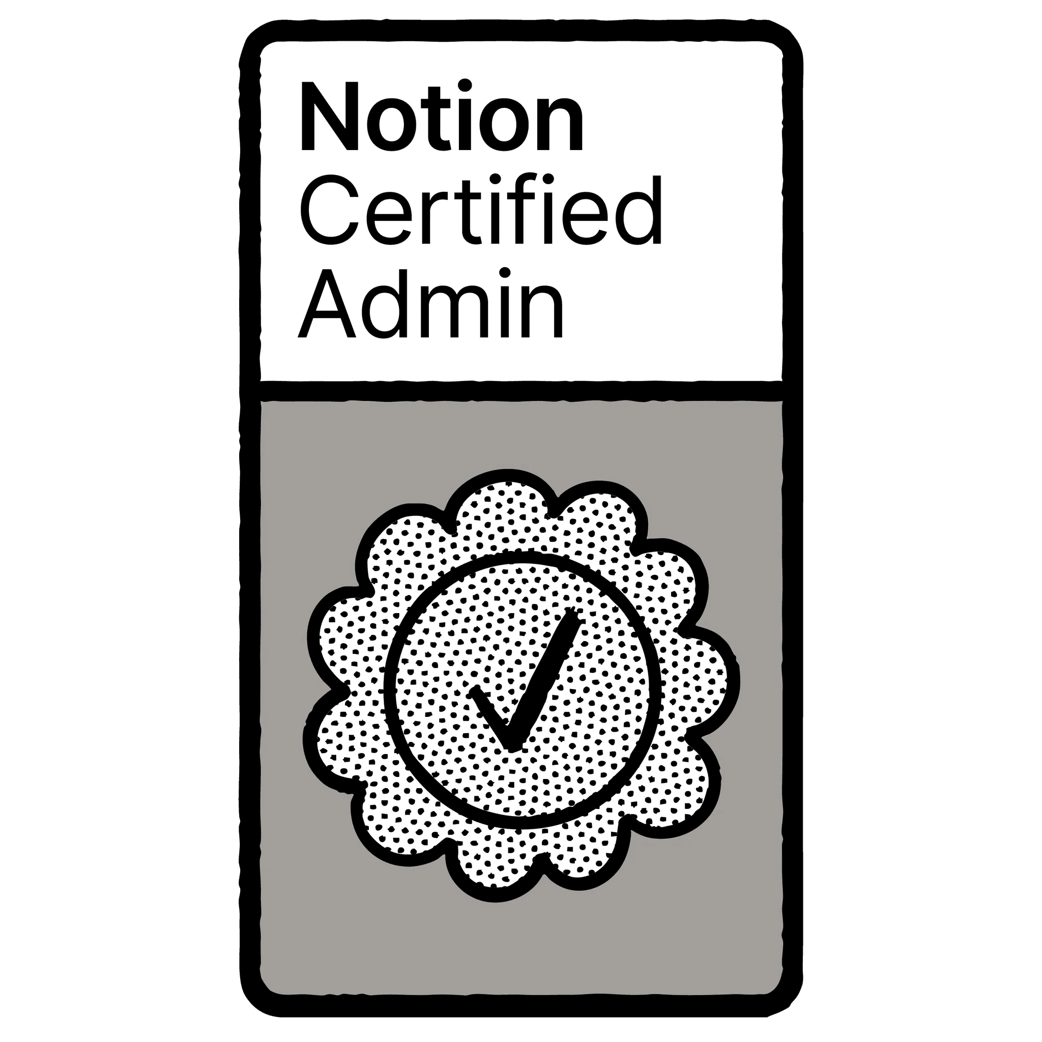 Notion Certified Admin 認定バッジ